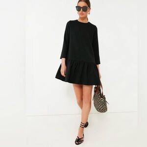 Tuckernuck Pierce Black Peplum Long Sleeve Dress Medium LBD NWT